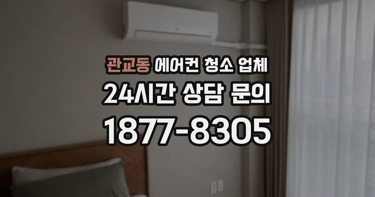 관교동 에어컨 청소 업체