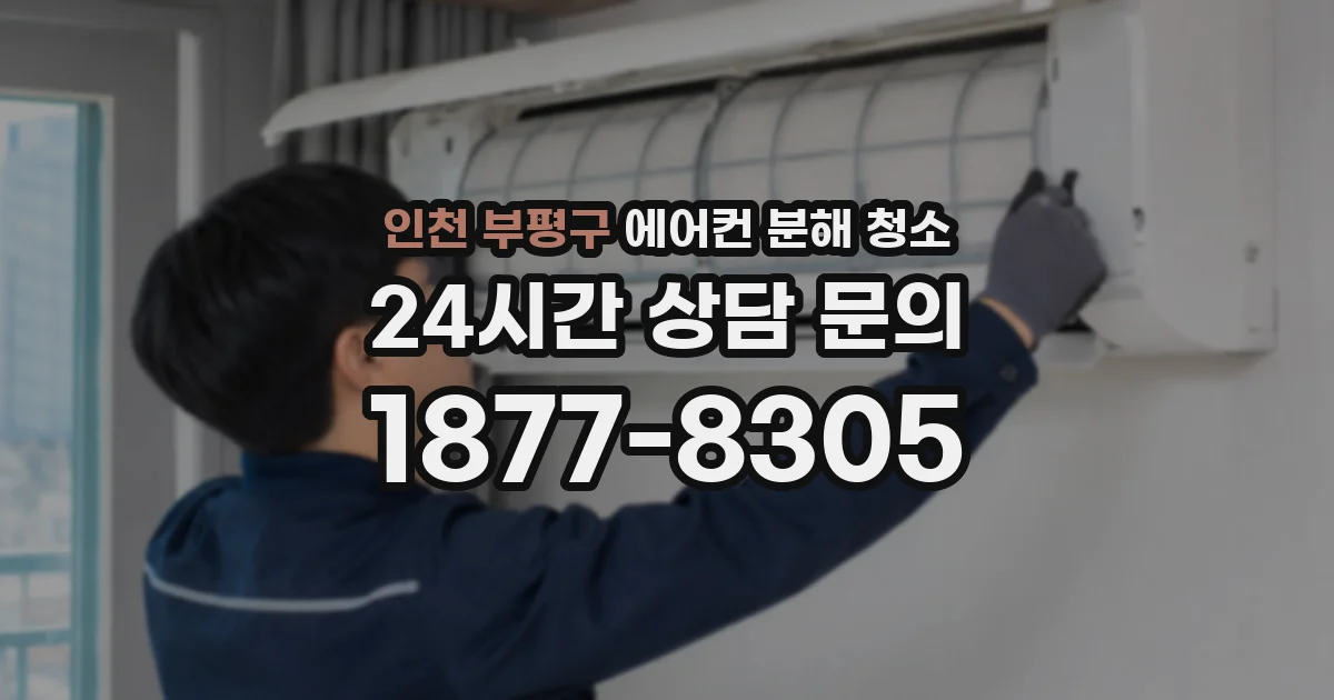 인천 부평구 에어컨 분해 청소
