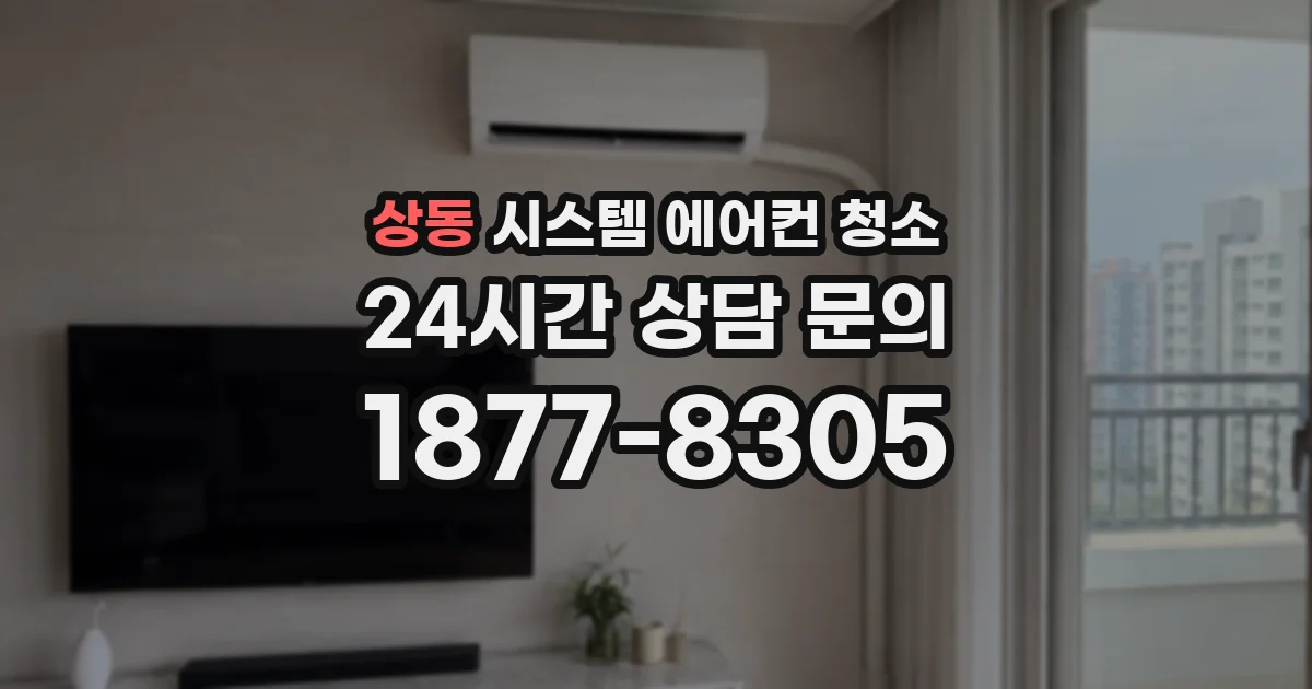 상동 시스템 에어컨 청소