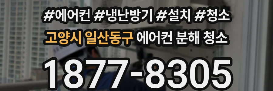 고양시 일산동구 에어컨 분해 청소