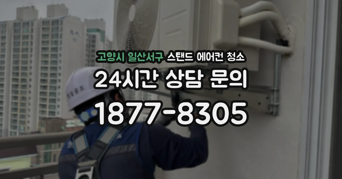 고양시 일산서구 스탠드 에어컨 청소