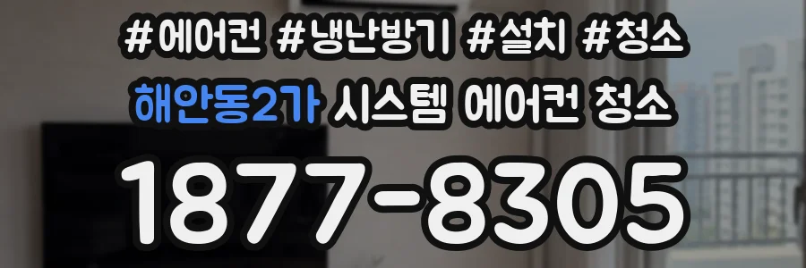 해안동2가 시스템 에어컨 청소
