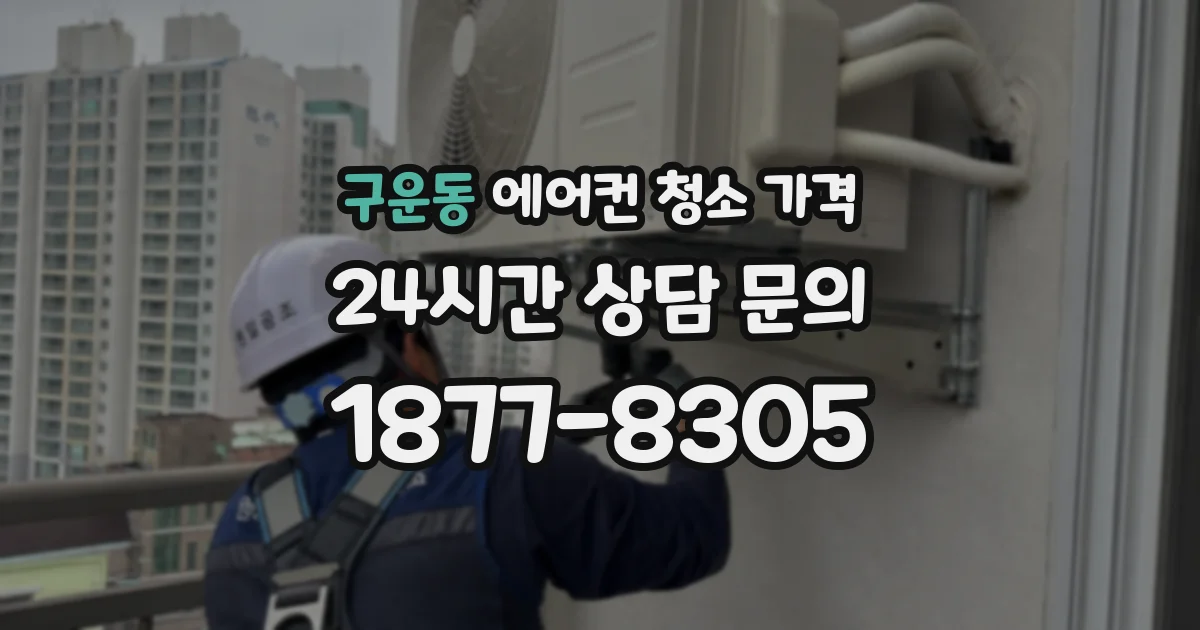 구운동 에어컨 청소 가격