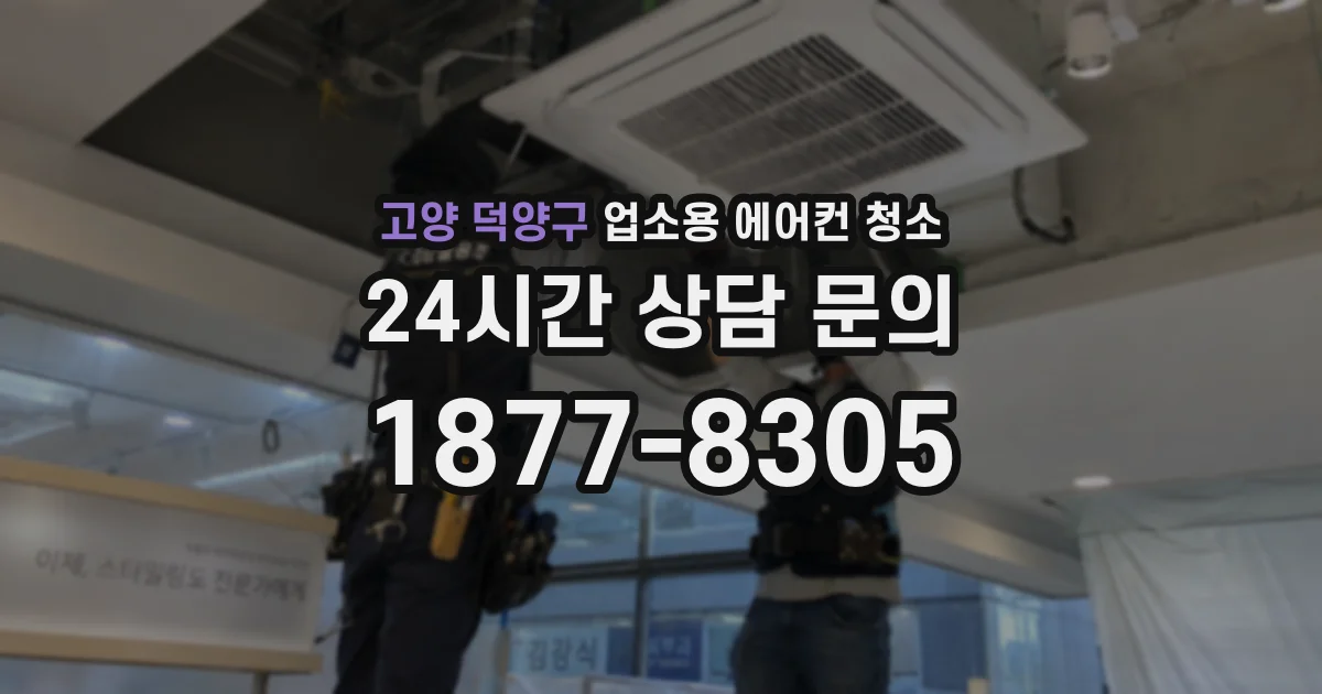 고양 덕양구 업소용 에어컨 청소