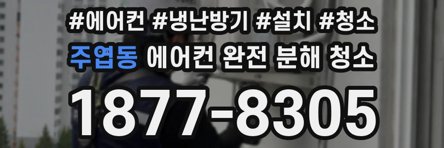주엽동 에어컨 완전 분해 청소