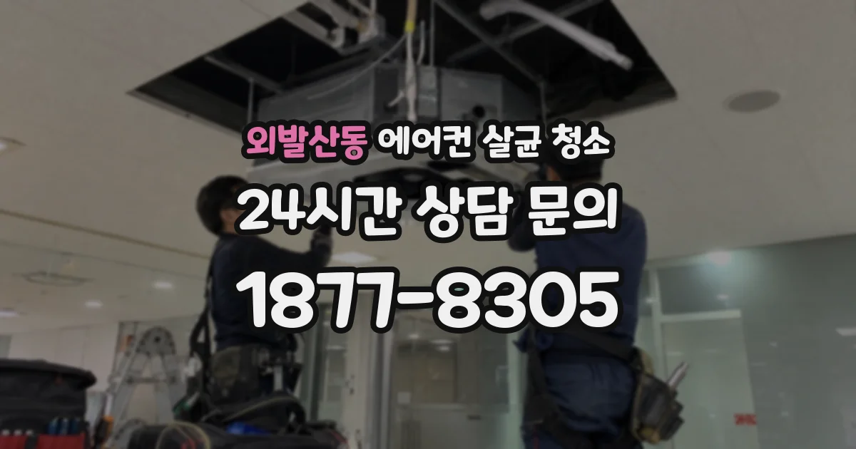 외발산동 에어컨 살균 청소