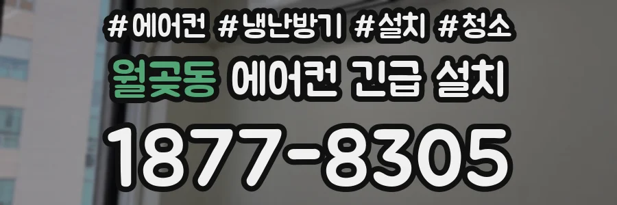 월곶동 에어컨 긴급 설치