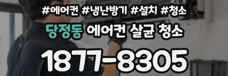 당정동 에어컨 살균 청소