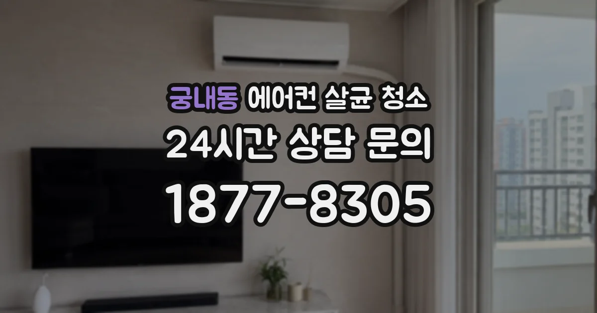 궁내동 에어컨 살균 청소