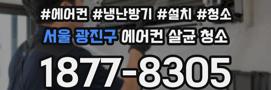 서울 광진구 에어컨 살균 청소