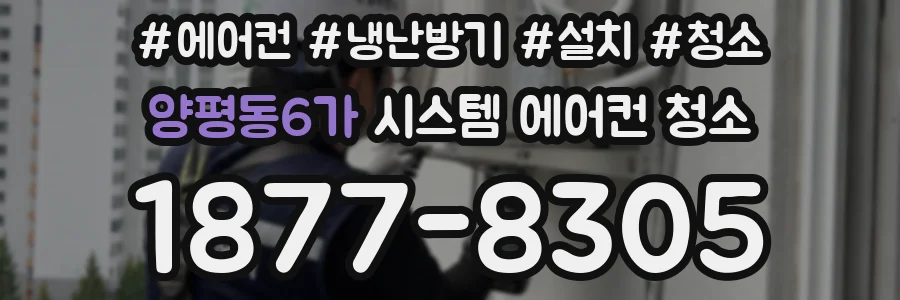 양평동6가 시스템 에어컨 청소
