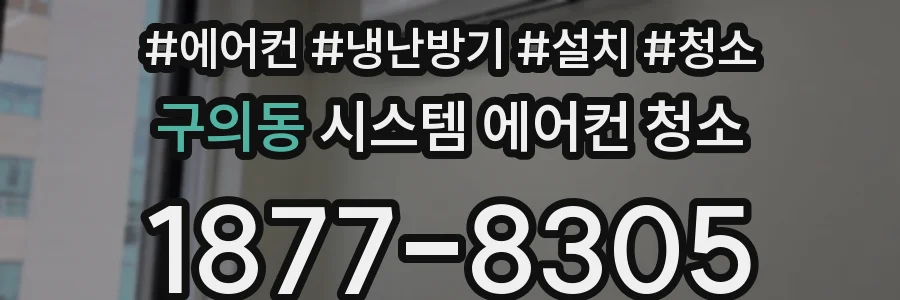 구의동 시스템 에어컨 청소