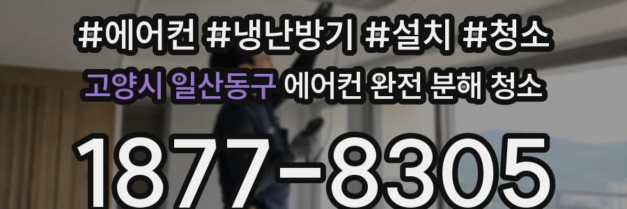 고양시 일산동구 에어컨 완전 분해 청소