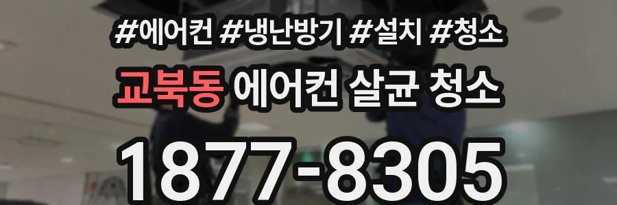 교북동 에어컨 살균 청소