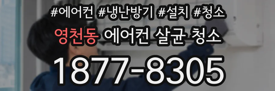 영천동 에어컨 살균 청소