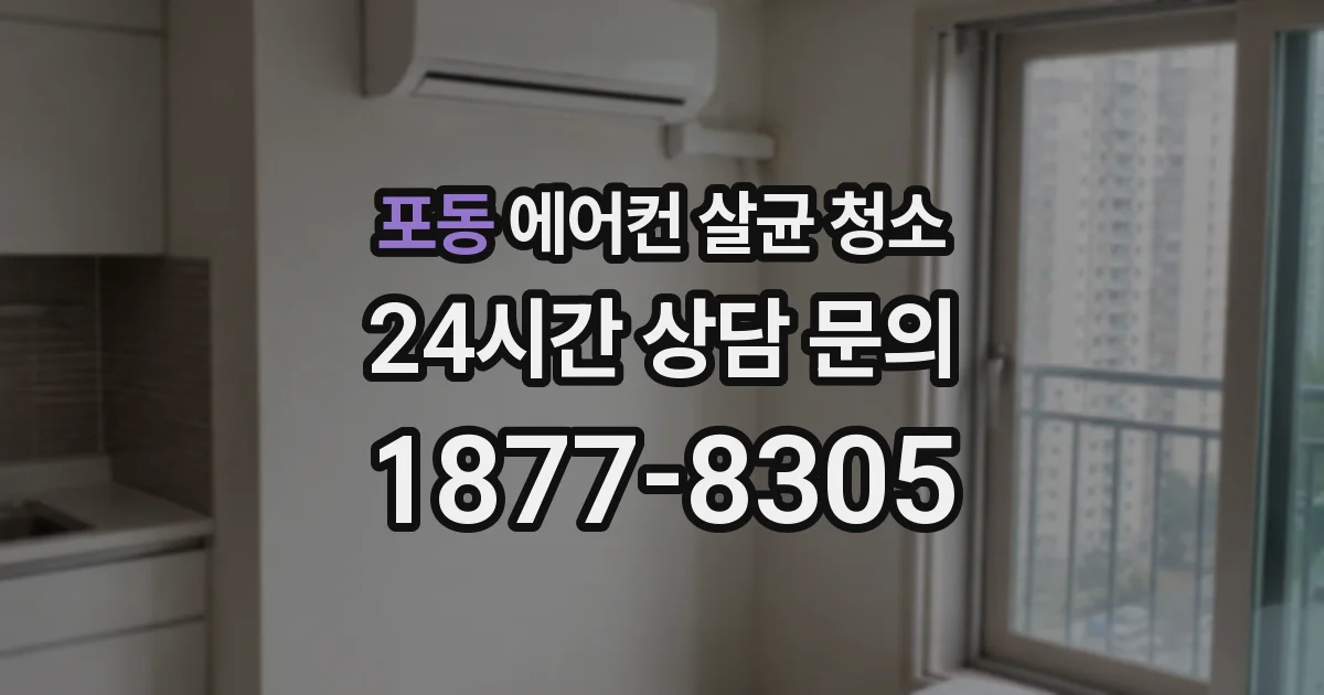 포동 에어컨 살균 청소