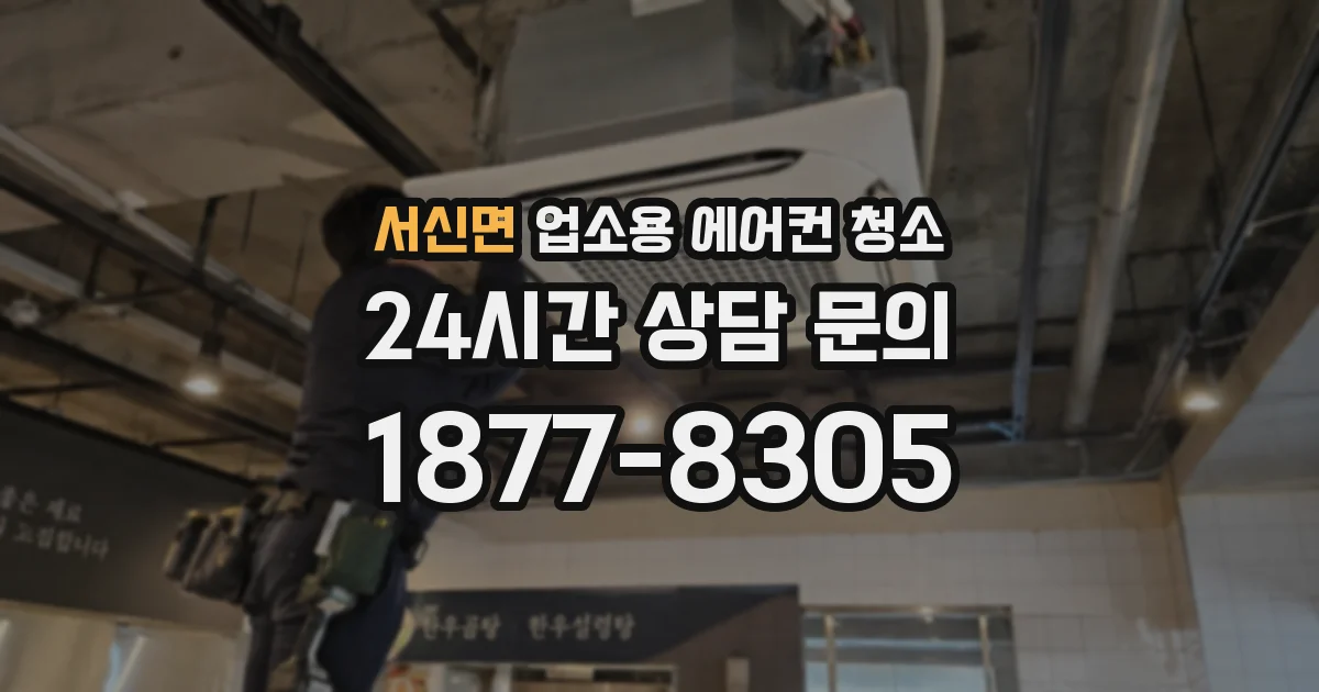 서신면 업소용 에어컨 청소
