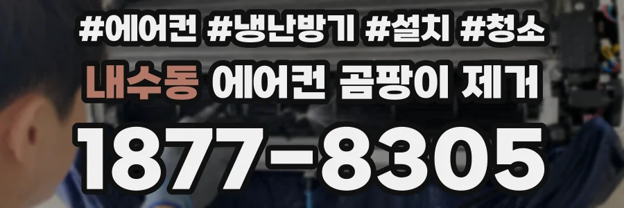 내수동 에어컨 곰팡이 제거