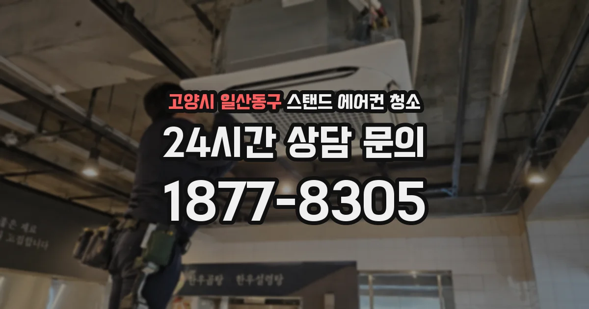 고양시 일산동구 스탠드 에어컨 청소