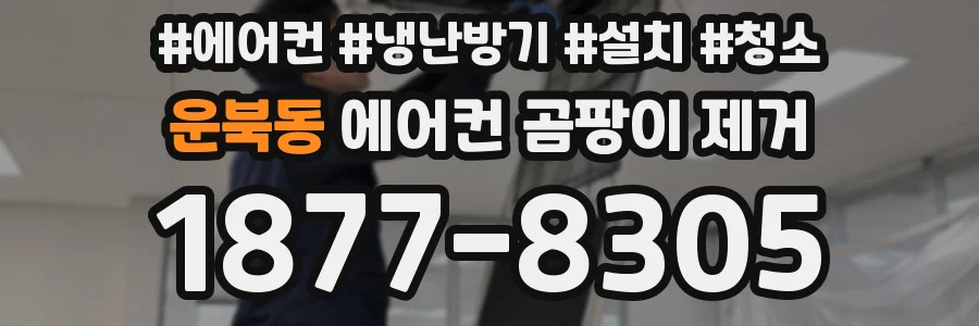 운북동 에어컨 곰팡이 제거