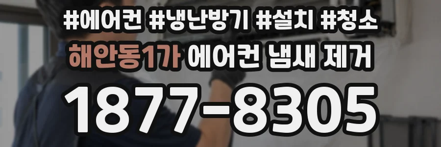 해안동1가 에어컨 냄새 제거