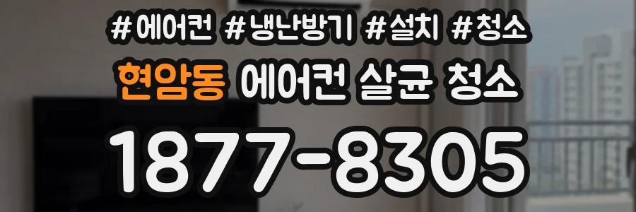 현암동 에어컨 살균 청소