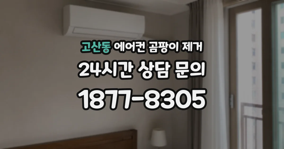 고산동 에어컨 곰팡이 제거