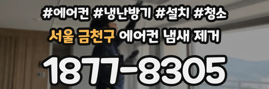 서울 금천구 에어컨 냄새 제거