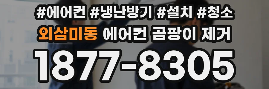 외삼미동 에어컨 곰팡이 제거
