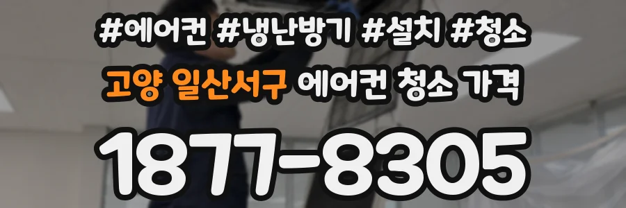 고양 일산서구 에어컨 청소 가격