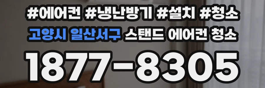 고양시 일산서구 스탠드 에어컨 청소