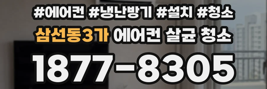 삼선동3가 에어컨 살균 청소