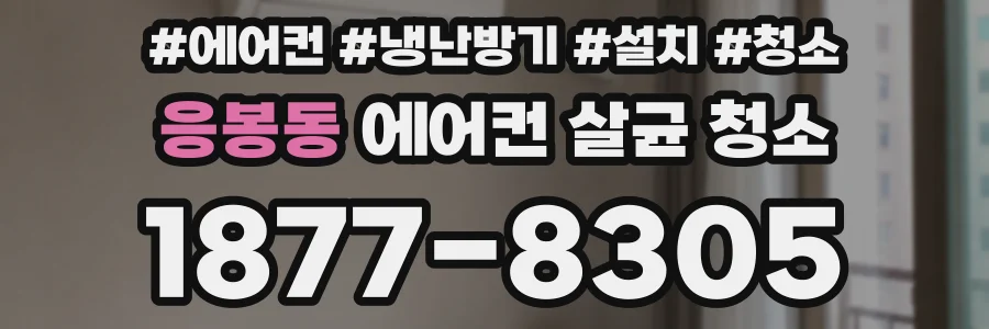 응봉동 에어컨 살균 청소