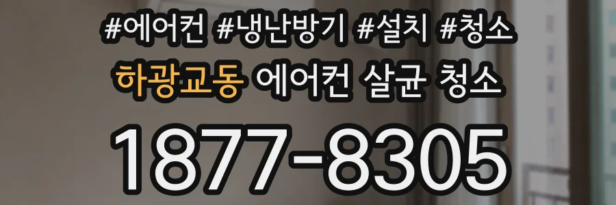 하광교동 에어컨 살균 청소