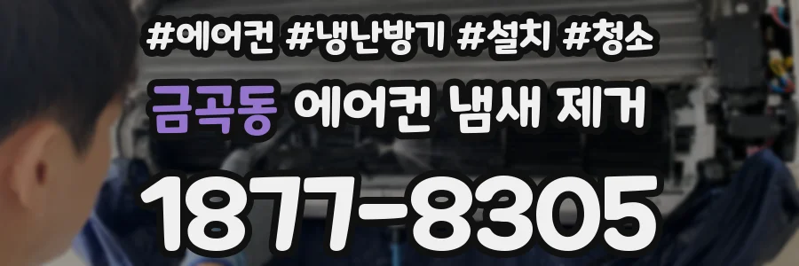 금곡동 에어컨 냄새 제거