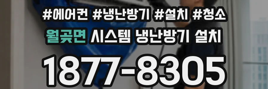 월곶면 시스템 냉난방기 설치