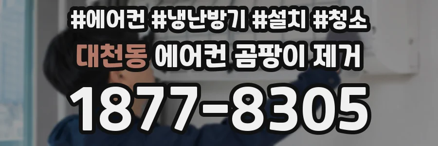 대천동 에어컨 곰팡이 제거