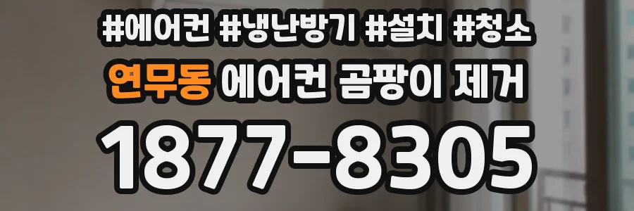 연무동 에어컨 곰팡이 제거