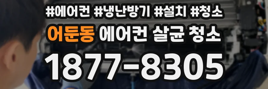 어둔동 에어컨 살균 청소