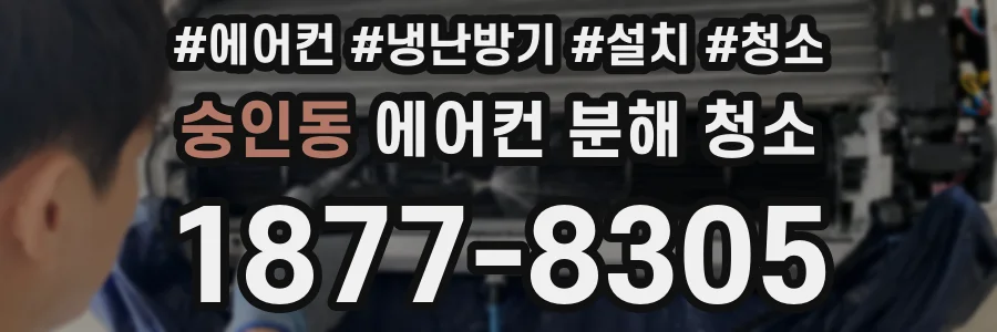숭인동 에어컨 분해 청소