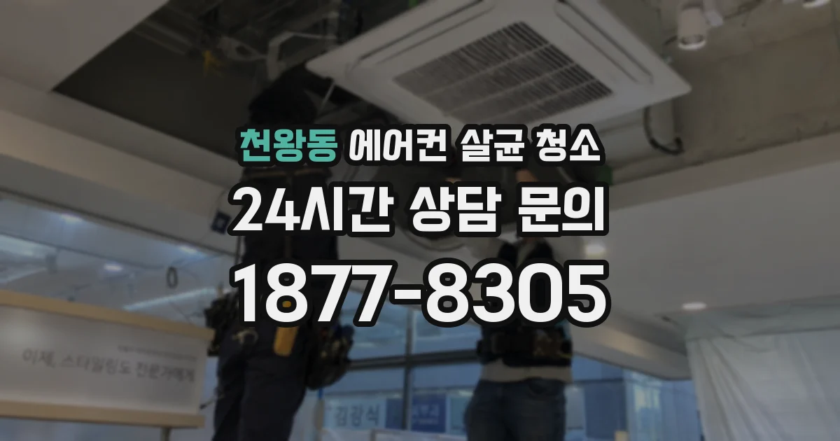 천왕동 에어컨 살균 청소
