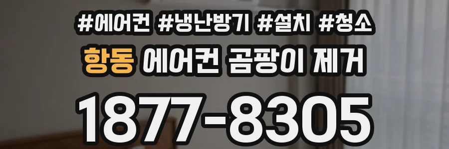항동 에어컨 곰팡이 제거
