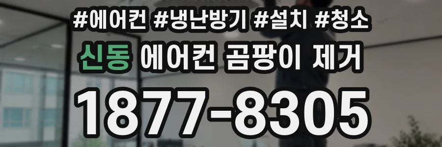 신동 에어컨 곰팡이 제거