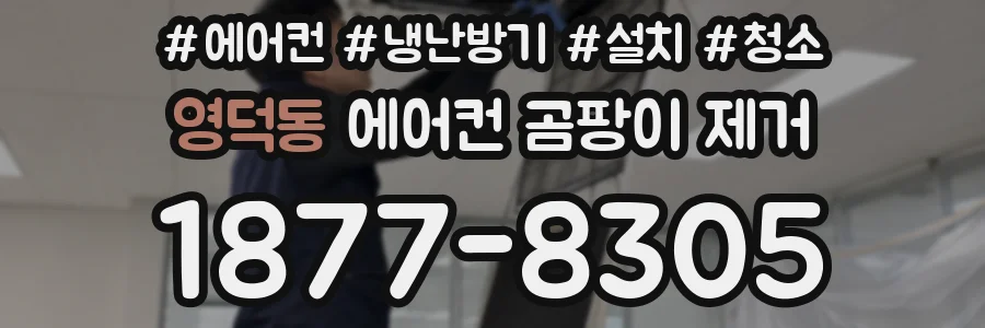 영덕동 에어컨 곰팡이 제거