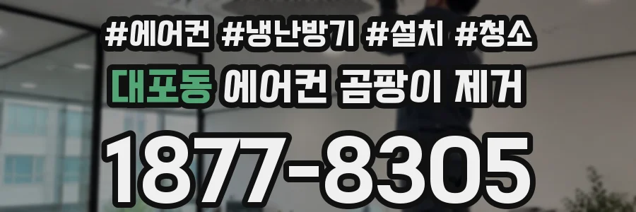 대포동 에어컨 곰팡이 제거