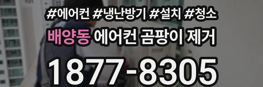 배양동 에어컨 곰팡이 제거