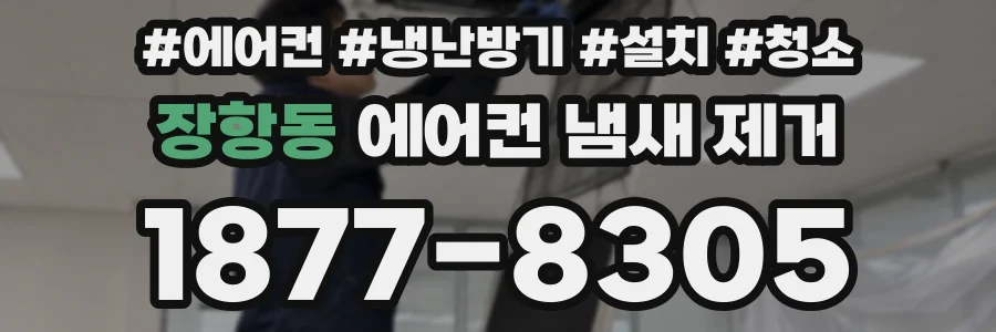 장항동 에어컨 냄새 제거