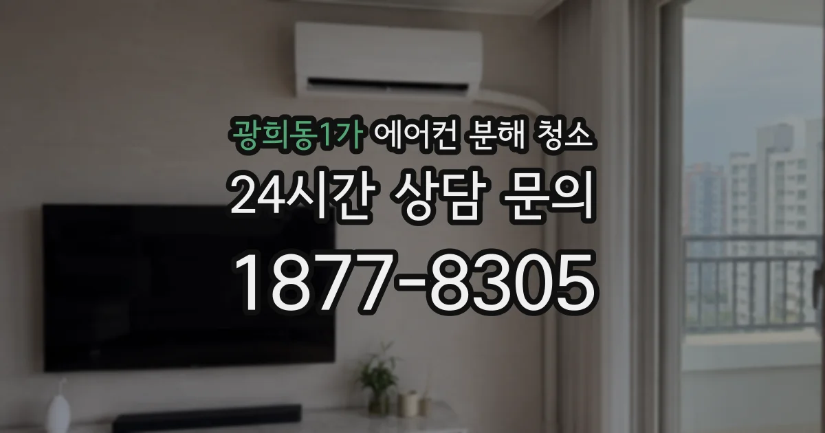 광희동1가 에어컨 분해 청소