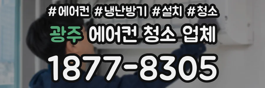 광주 에어컨 청소 업체