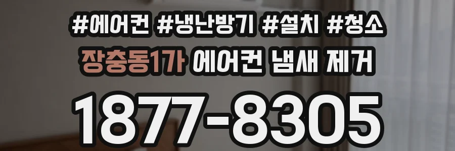 장충동1가 에어컨 냄새 제거